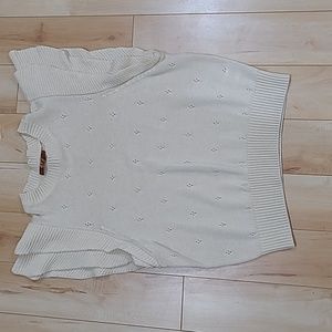 Belldini women's medium beige knit shirt